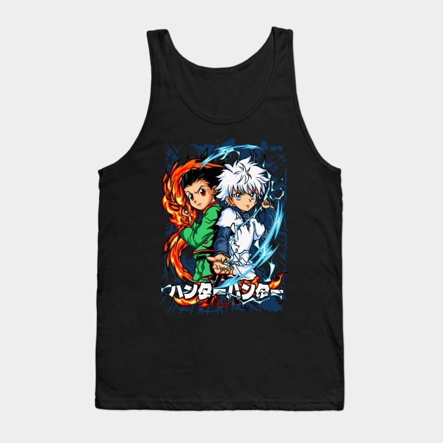 Hunter Duo gon and killua fanart Tank Top by Planet of Tees